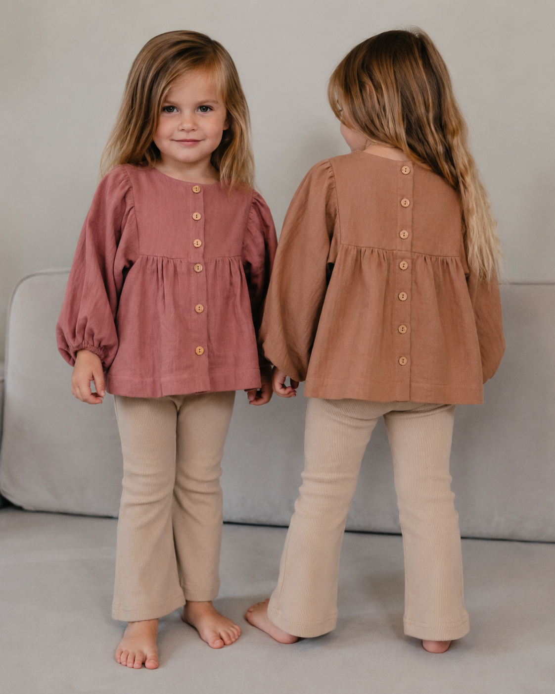 Wendebluse aus Bio-Baumwolle