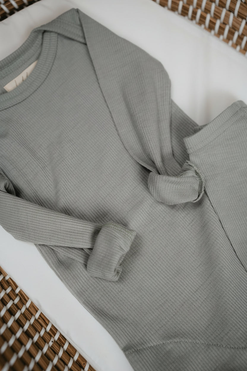 Langarmbody aus Merinowolle