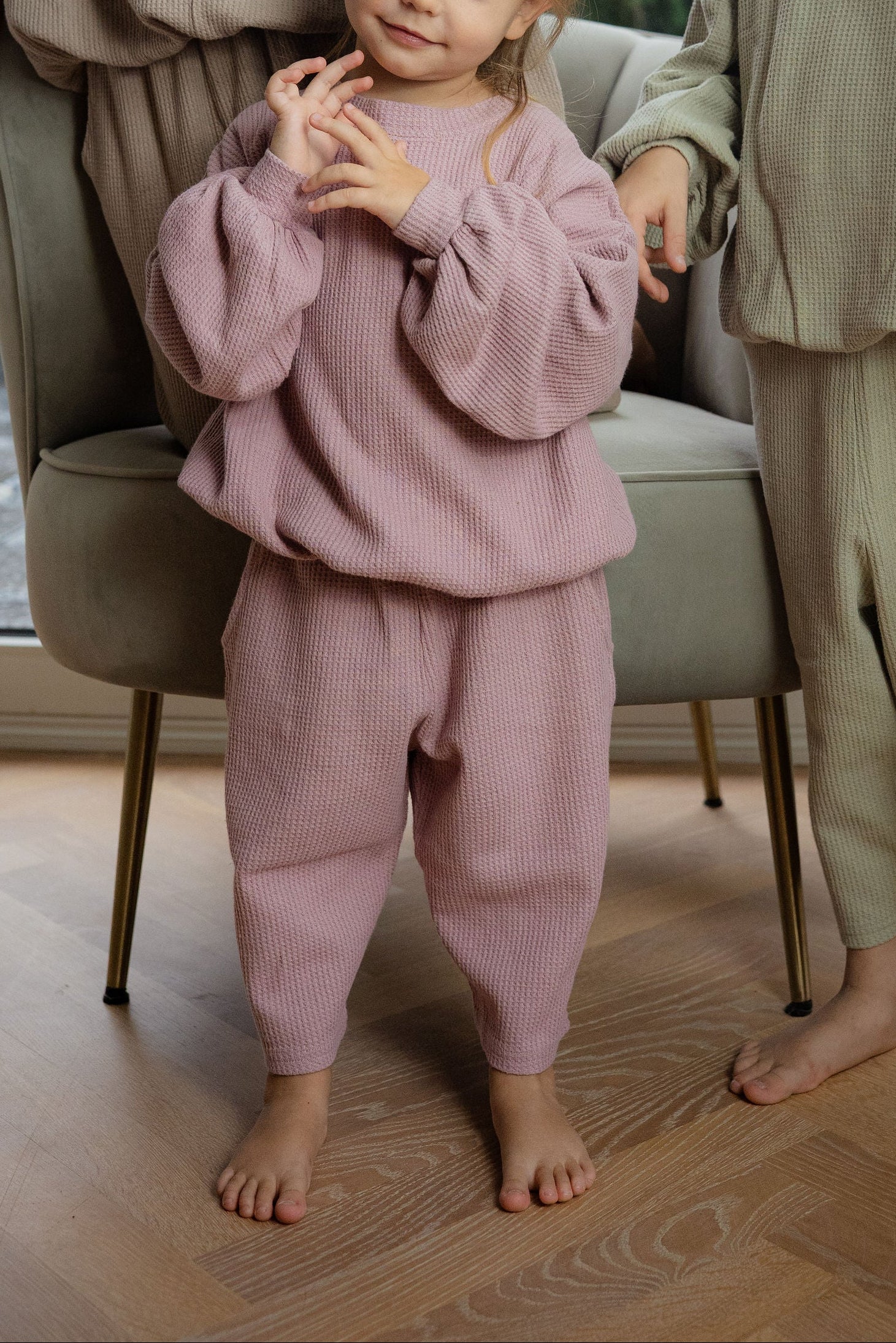 Balloon Shirt in Waffelstruktur