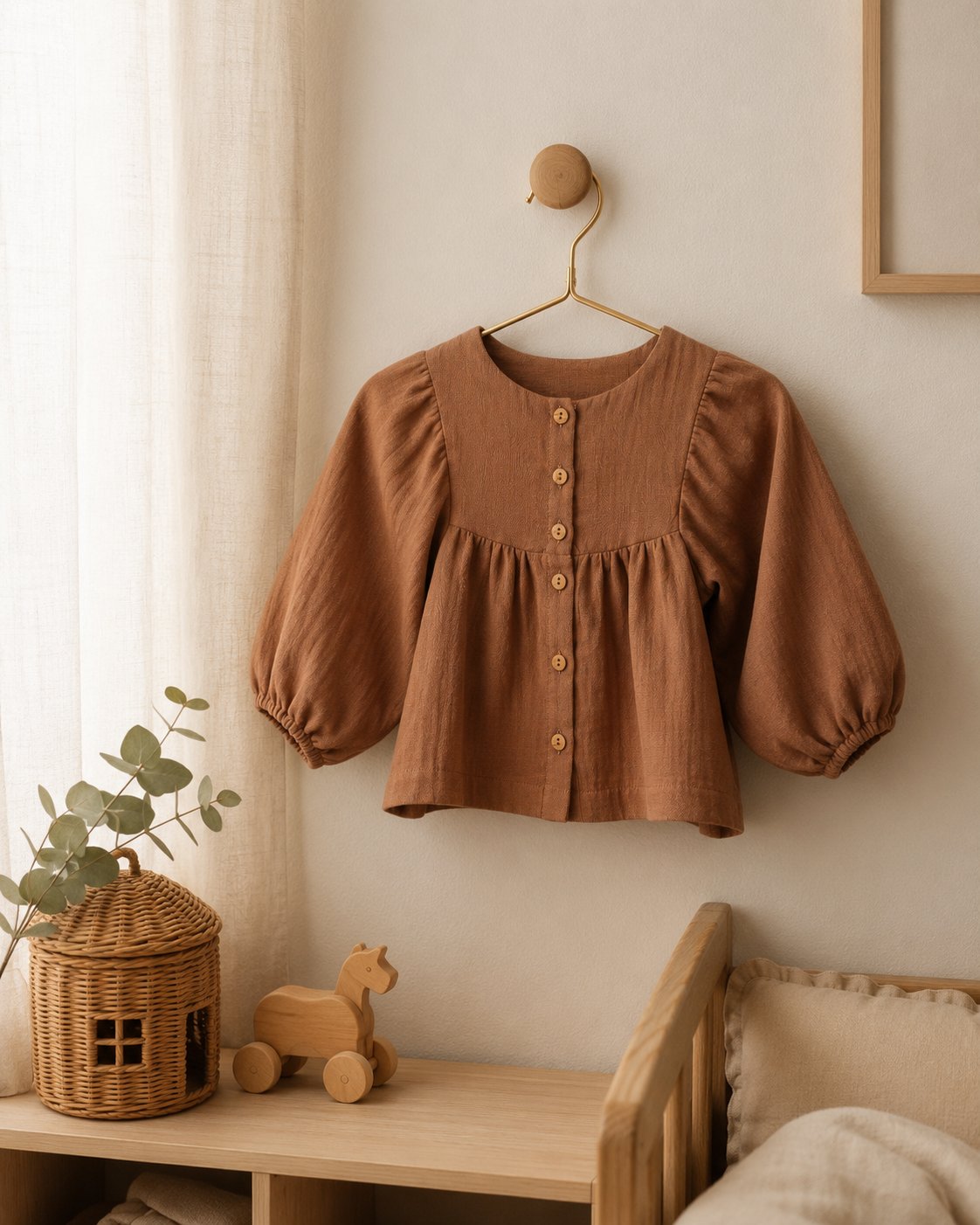 Wendebluse aus Bio-Baumwolle