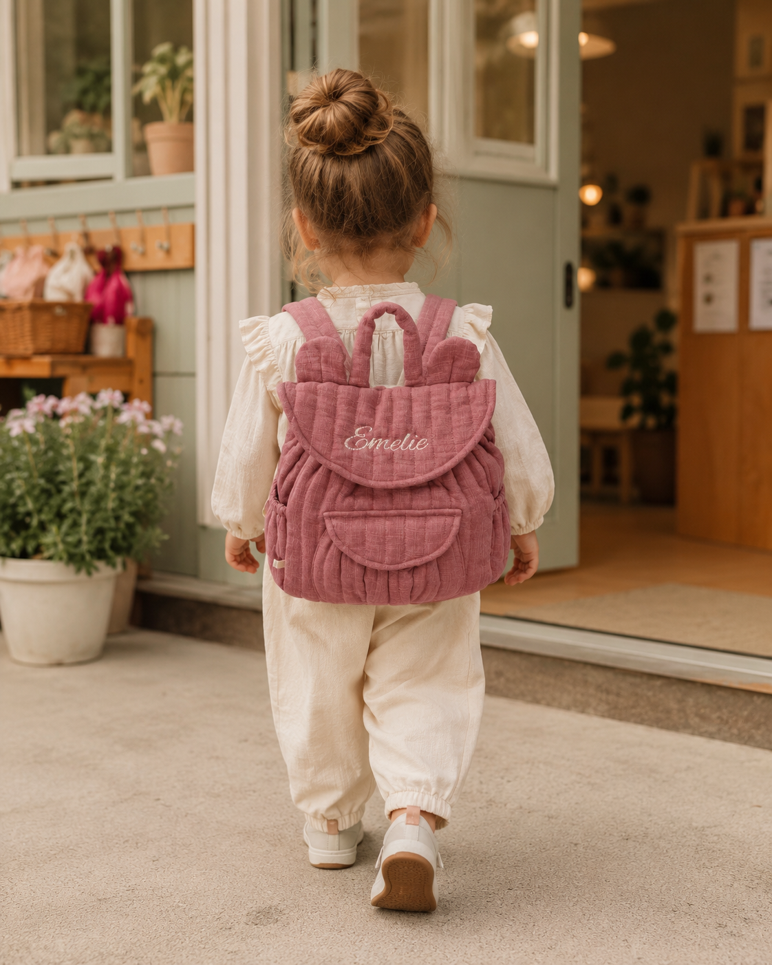Organic cotton nursery backpack