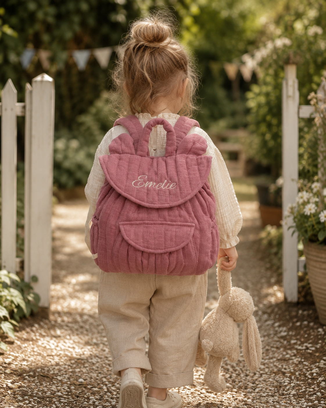 Organic cotton nursery backpack
