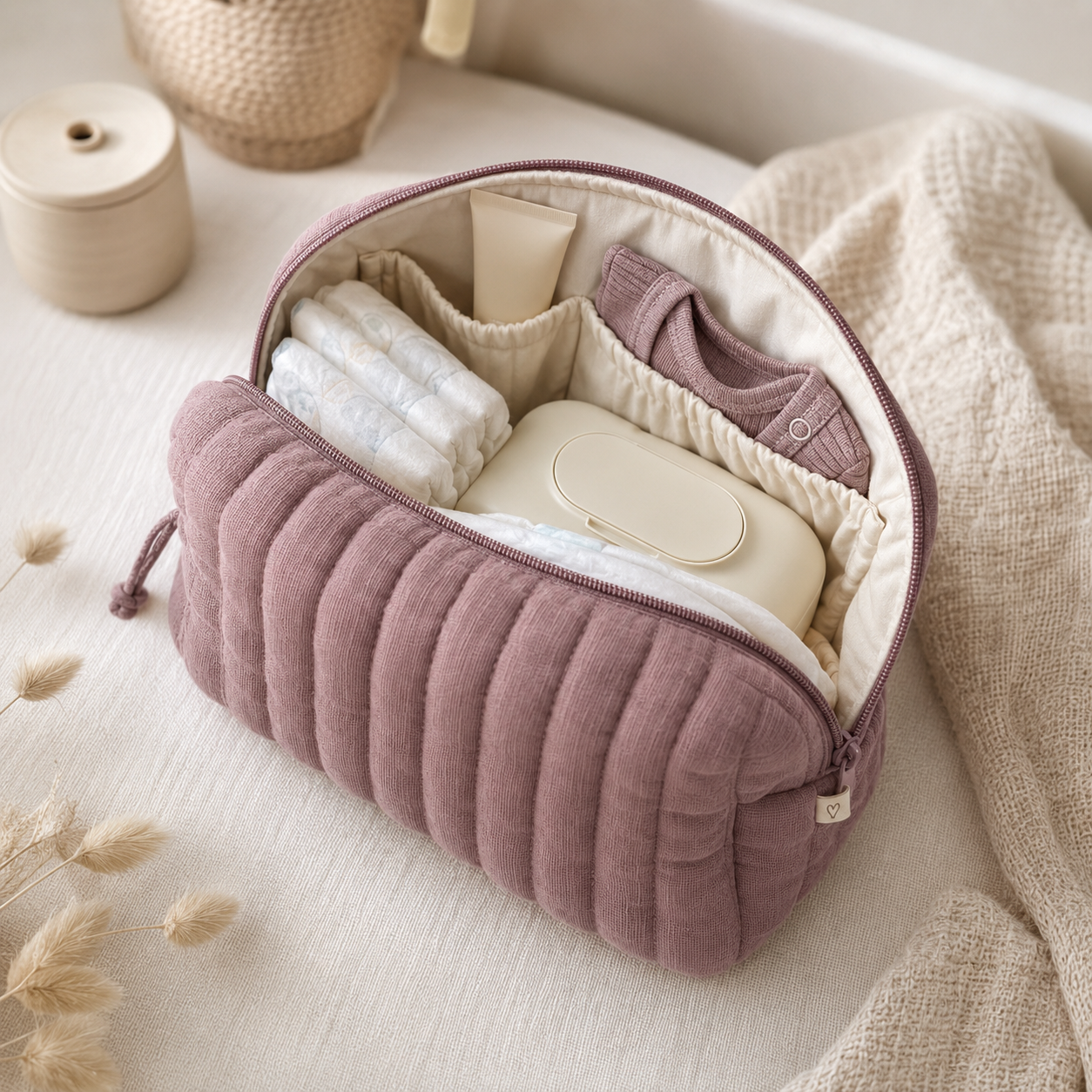 Diaper Pouch made from Organic Cotton