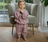 Organic Cotton and Linen Waffle Balloon Sweatshirt